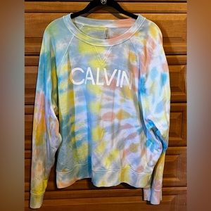 Women’s Calvin Klein tie dyed sweatshirt, size XL